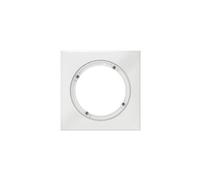 Plaque carrée monobloc IP44 Dooxie - 1 poste- Blanc