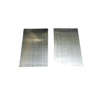 Plaque cathodique en acier inoxydable Hull Cell - 100 feuilles, 100 x 65 x 0,2 mm for les tests de galvanoplastie et l'analyse chimique