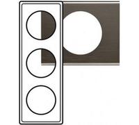 Plaque Céliane Black Nickel - 3 postes G