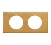 Plaque Céliane Bronze Doré 2 postes Doré G