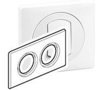 Legrand 069072 Plaque Céliane Ip44 2 Postes, Blanc