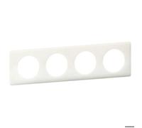 Legrand Plaque neutre Celiane 4 postes blanc 068634 G