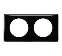 Legrand Plaque Céliane 066682 – 2 postes laqué – Noir