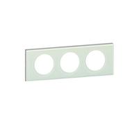 Plaque CELIANE matière verre kaolin 3 postes - - 069313
