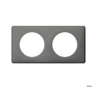 Plaque Céliane Memories Gris Perle - 2 postes - 066602 - Legrand