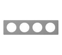 Plaque céliane memories gris perle - 4 postes - 066604 - legrand Gris G