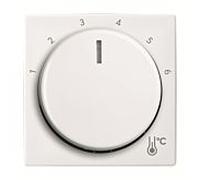 Plaque centrale Busch-Jaeger pour régulateur de température ambiante, bouton rotatif, blanc alpin 2CKA001710A4193 1794 R-914, Busch-balance® SI, avec échelle d'impression 1-6