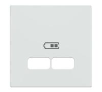 Plaque centrale pour station de charge USB, blanc polaire brillant, système M, MEG4367-0319