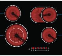 Plaque Céramique 60cm, 4 Zones avec Verrouillage