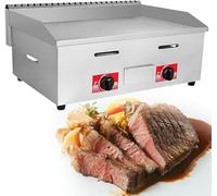 Plaque chauffante à gaz en acier inoxydable - Cuisson rapide et uniforme pour steak, œufs, crêpes - Idéale pour plan de travail