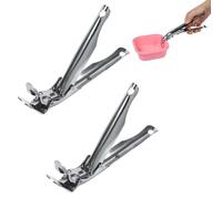 Plaque chauffante Clips de grippe Pontons de support, 2pcs Cuisine anti-baldd Clip thermique Plaque de bol de plaque de cuisine Pince d'assistance de cuisine pour poêle à pizza