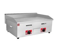 Plaque chauffante commerciale en acier inoxydable avec chauffage uniforme rapide, double contrôle pour barbecue, steak, œufs, crêpes