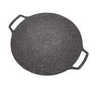 Plaque Chauffante Coréenne pour Barbecue, Poêle Teppanyaki Ronde et Lisse Antiadhésive pour Cuisinière Extérieure à la Maison (Type universel 33cm)