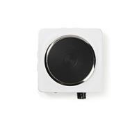 Nedis Plaque Chauffante Électrique 1500W pour 1 Foyer Antisurchauffe Blanc