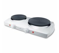 Plaque Chauffante Électrique 2300W pour 2 Foyer Antisurchauffe Nedis Blanc Blanc G