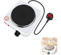 Plaque Chauffante Électrique Portable 500W, Réchaud Électrique Compact À Poser, Mini Plaque De Cuisson Simple Pour Cuisine, Camping Car, Bureau Et Petit Appartement,White-20cm