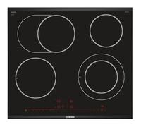 Bosch Serie 8 PKN675DP1D plaque Noir, Acier inoxydable Intégré Céramique 4 zone(s)