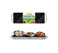 Plaque Chauffante Extra Large - Plaque de Cuisson Electrique 56,9 × 17 cm avec Plaque en Verre Noire - Parfaite pour Buffets, Cuisine, Garde-Aliments