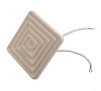 Plaque chauffante infrarouge haute efficacité 120 mm, options d'alimentation 400 W/500 W/650 W, pour une intégration transparente dans les machines (120 x 120 cm, blanc, 400 W)