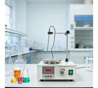 Plaque chauffante magnétique avec agitateur numérique et minuterie, sonde de température incluse.