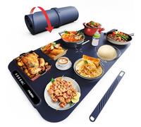 Plaque chauffante pour Aliments, iTRUSOU Réchauffeur d'aliments Chauffage sur Toute la Surface, contrôle de la température réglable, Plaque chauffante Portable et Pliable avec matériau Nano Silicone