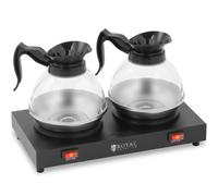 Plaque chauffante pour café et thé, 2 verseuses, 160 W