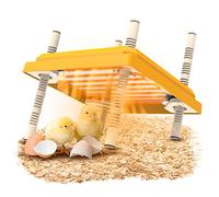 Plaque Chauffante pour Poussins 25x25 cm - Lampe Chauffante Élevage | Couveuse Poussin avec Réglage de Hauteur | Cage Poussin pour 15-20 Poussins | Température Réglable 38-52℃