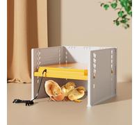 Plaque Chauffante pour Poussins, Plaque Electrique Lampe Chauffante Réglable en Hauteur, 10°C-65°C Chauffant pour Poulets, Lampe Chauffante Poussin pour Canetons, Poules, Cailles Naissantes, Jaune