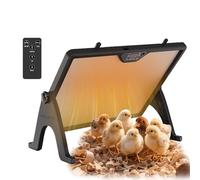 Plaque Chauffante pour Poussins,Poulailler à éConomie D'énergie Panneau Chauffant,Plaque Chauffante Poussin Rotation de 360°, Hauteur Température Réglable, pour Différentes Volailles et Poules (A)