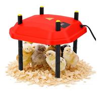 Plaque Chauffante Poussin - Couveuse Électrique 25x25cm, Température Ajustable 10-70°C | Réchauffeur Économe pour Poussins Canards Oiseaux | Chauffage Sécurisé Élevage Volaille