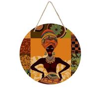 Plaque circulaire en bois à suspendre avec motifs imprimés UV, décoration murale rustique minimaliste pour salon, chambre à coucher, cuisine, ferme