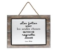 Plaque ""Citation"" 40x30,5cm - Atmosphera createur d'interieur