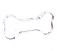 Plaque commémorative en acrylique transparent en forme d'os pour se souvenir d'un chien bien-aimé après une perte