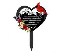 Plaque Commémorative Métal Cœur pour Père 21x30cm(mom) | Design cœur , texte gravé spirituel, pour hommage émouvant, pour idéal pour père, métal robuste