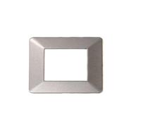 Plaque Compatible Vimar Plana 3 modules Plastique Couleur Titane Ettroit EV83308