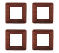 Plaque compatible ViMAR plana, plaques en plastique ensemble 4 pièces 2 places pour remplacement des plaques existantes - s'adaptent parfaitement au support d'origine