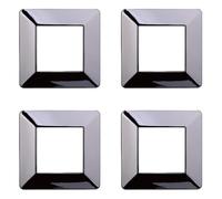 Plaque compatible ViMAR plana, plaques en plastique ensemble 4 pièces 2 places pour remplacement des plaques existantes - s'adaptent parfaitement au support d'origine