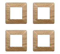 Plaque compatible ViMAR plana, plaques en plastique ensemble 4 pièces 2 places pour remplacement des plaques existantes - s'adaptent parfaitement au support d'origine