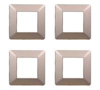 Plaque compatible ViMAR plana, plaques en plastique ensemble 4 pièces 2 places pour remplacement des plaques existantes - s'adaptent parfaitement au support d'origine
