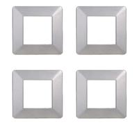 Plaque compatible ViMAR plana, plaques en plastique ensemble 4 pièces 2 places pour remplacement des plaques existantes - s'adaptent parfaitement au support d'origine