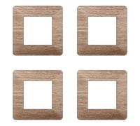 Plaque compatible ViMAR plana, plaques en plastique ensemble 4 pièces 2 places pour remplacement des plaques existantes - s'adaptent parfaitement au support d'origine