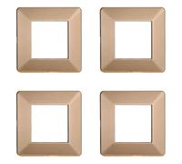 Plaque compatible ViMAR plana, plaques en plastique ensemble 4 pièces 2 places pour remplacement des plaques existantes - s'adaptent parfaitement au support d'origine