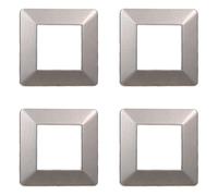 Plaque compatible ViMAR plana, plaques en plastique ensemble 4 pièces 2 places pour remplacement des plaques existantes - s'adaptent parfaitement au support d'origine