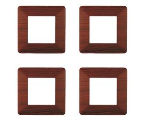 Plaque compatible ViMAR plana, plaques en plastique ensemble 4 pièces 2 places pour remplacement des plaques existantes - s'adaptent parfaitement au support d'origine