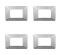 Plaque compatible ViMAR plana, plaques en plastique ensemble 4 pièces 4 places pour remplacement des plaques existantes - s'adaptent parfaitement au support d'origine