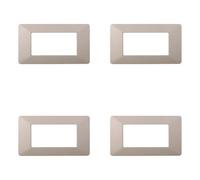 Plaque compatible ViMAR plana, plaques en plastique ensemble 4 pièces 4 places pour remplacement des plaques existantes - s'adaptent parfaitement au support d'origine