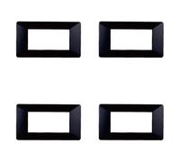 Plaque compatible ViMAR plana, plaques en plastique ensemble 4 pièces 4 places pour remplacement des plaques existantes - s'adaptent parfaitement au support d'origine