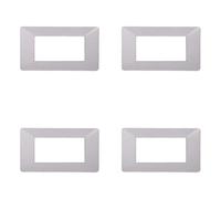 Plaque compatible ViMAR plana, plaques en plastique ensemble 4 pièces 4 places pour remplacement des plaques existantes - s'adaptent parfaitement au support d'origine
