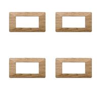Plaque compatible ViMAR plana, plaques en plastique ensemble 4 pièces 4 places pour remplacement des plaques existantes - s'adaptent parfaitement au support d'origine