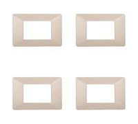 Plaque compatible ViMAR plana, plaques en plastique set de 4 pièces 3 places pour remplacement des plaques existantes - s'adaptent parfaitement au support d'origine